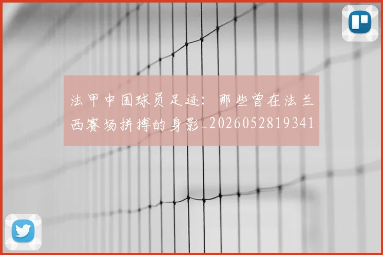 法甲中国球员足迹：那些曾在法兰西赛场拼搏的身影_20260528193418